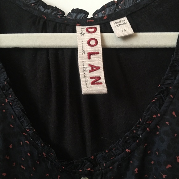 New Anthropologie Dolan Navy Leopard Print Blouse - Picture 4 of 6